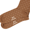 Brown polka dot socks