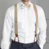 White Cantaloupe self-tie bow tie