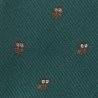 Green owl bow tie