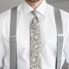 Sivá kravata Bruni