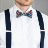 Navy blue Meadow self-tie bow tie