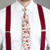 Ivory Carmine necktie