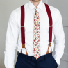 Ivory Carmine necktie