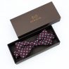 Burgundy Firenze bow tie