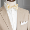 Yellow Solana self-tie bow tie