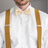 Yellow Solana self-tie bow tie