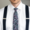Navy blue Viola necktie