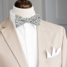 White Elio bow tie