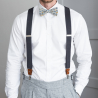 White Elio bow tie