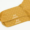 Mustard yellow polka dot socks