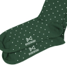 Zelené ponožky s puntíky