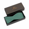 Solid Forest green self-tie bow tie