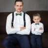 Solid Forest green kids bow tie