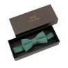 Solid Forest green kids bow tie