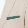 Solid Forest green pocket square