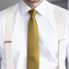 Žltá kravata s bodkami