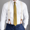 Žltá kravata s bodkami