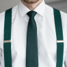 Green polka dot necktie