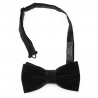 Black velvet bow tie