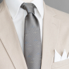 Grey airplane necktie