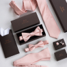 Salmon pink necktie