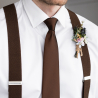 Mocha brown necktie