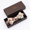 Carmine bow tie and suspenders set