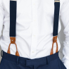 Maia bow tie and suspenders set