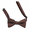 Mocha brown bow tie and suspenders set