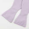 Lilac dots self-tie bow tie