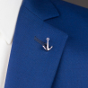 Anchor lapel pin brooch