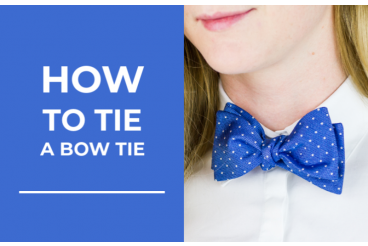 How to tie a bow tie
