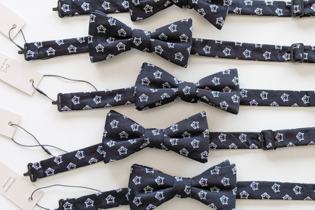 Custom logo neckties and bow ties