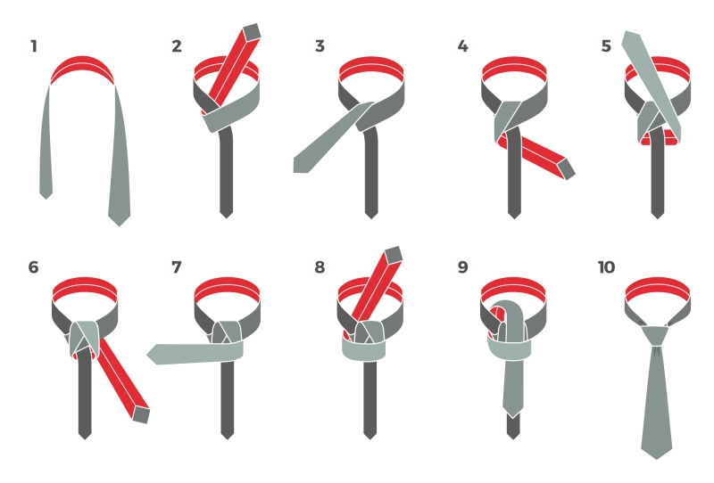 How to tie a necktie | bubibubi.eu