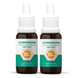 2ks - 12% CBD širokospektrální olej | 10ml
