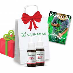 VÝHODNÝ SET PRO FAJNŠMEKRY | CBD + CBG 24% konopný olej Cannplex (4800mg)
