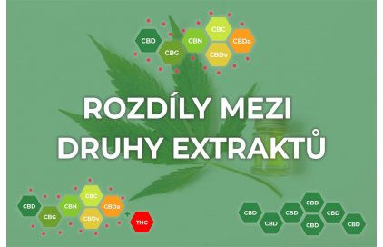 Rozdíly mezi CBD izolátem, celospektrálním a širokospektrální extraktem