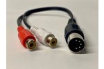 Redukce DIN5 M - 2xRCA F