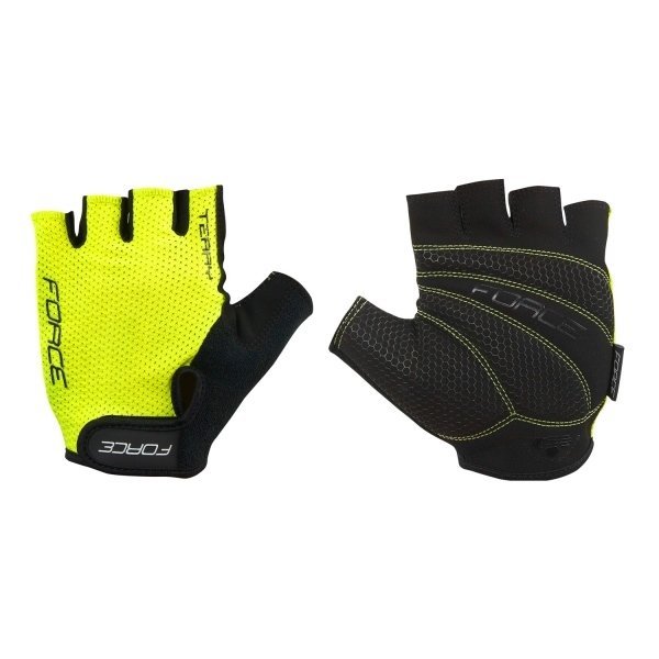 rukavice FORCE TERRY, fluo XL