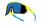 brýle F DRIFT fluo-černé,modrá kontrast. revo skla