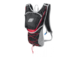 batoh FORCE TWIN PRO PLUS 14 l+2L rez.,černo-červ.