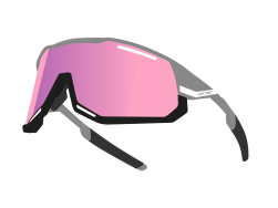 brýle FORCE ATTIC šedo-černé, růžové kontrast.sklo