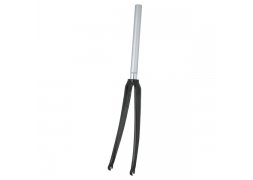 vidlice FORCE silniční 1 1/8" AHEAD Al/karbon, črn