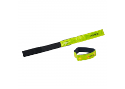 pásek reflex FORCE s LED diodami 42 cm, žlutý