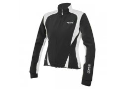 bunda FORCE X71 LADY softshell, černo-bílá XS