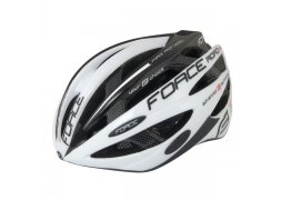 přilba FORCE ROAD PRO, bílo-černá XS