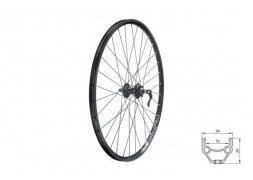 Zapletené kolo přední KLS DRAFT DSC F, 26", black