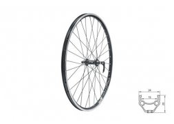Zapletené kolo přední KLS DRAFT F, 26", black