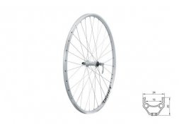 Zapletené kolo přední KLS DRAFT F, 28/29", silver