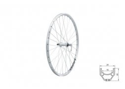 Zapletené kolo přední KLS DRAFT F, 26", silver